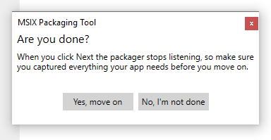 MSIX Packaging Tool
